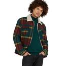 WRANGLER Men's Retro Check Wool Sherpa Jacket PINE
