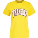 Wrangler Women's Regular Logo Tee Varsity Yellow