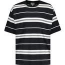 wrangler mens vintage stripe tshirt phantom black