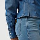 Wrangler Regular Femme Peplum Retro Denim Shirt LH
