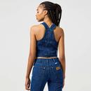 Wrangler Retro Groovy Jacquard Denim Shirt Vest