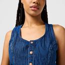 Wrangler Retro Groovy Jacquard Denim Shirt Vest