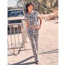 Wrangler Mid Rise Bootcut 70s Floral Print Jeans