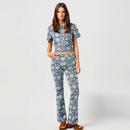 Wrangler Mid Rise Bootcut 70s Floral Print Jeans