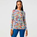 Wrangler Women's Long Sleeve Slim Tee Latigo Retro 60s Print Top 112362568