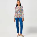 Wrangler 70s Psychedelic Latigo Print Slim Fit Top