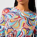 Wrangler 70s Psychedelic Latigo Print Slim Fit Top