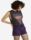 WRANGLER Women's Retro 70s Punk Purple Pop Shorts