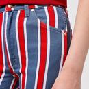 Walker Wrangler American Pie Stripe Slim Fit Jeans