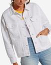 Wrangler Womens Retro 60s Mod White Denim Jacket