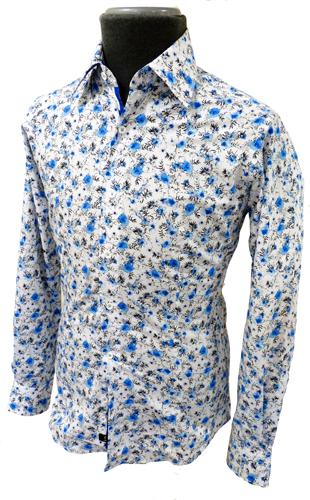 Blue Pimpernell 1 LIKE NO OTHER Retro Mod Shirt
