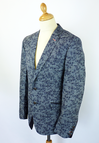 Miracoli 1 LIKE NO OTHER Mod Floral Linen Blazer