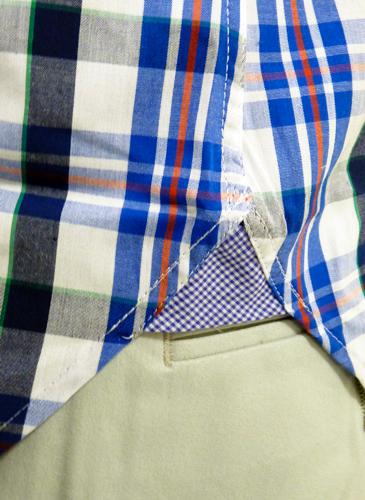 Jack BARACUTA Mens Mod Button Down S/S Retro Shirt