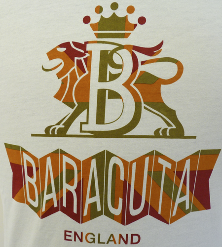 BARACUTA Mens Mod Iconic Logo Retro T-Shirt (VW)