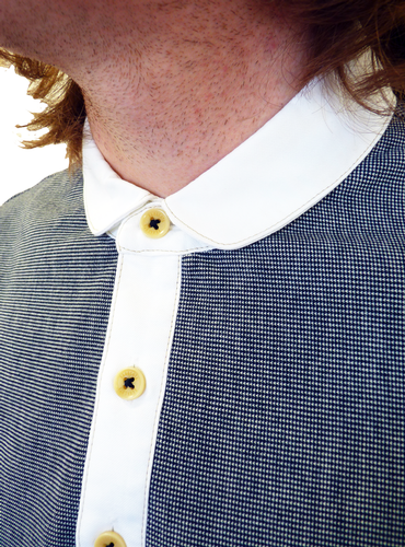 Love BARACUTA Mod Round Collar Micro Dot Polo