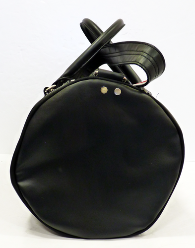 Ben Sherman Iconic Barrel Bag in Black | Retro Mod Sixties Bags