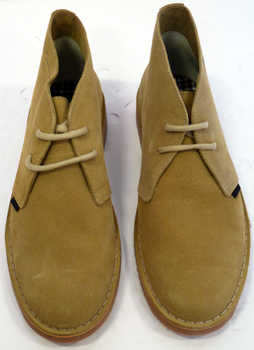 Cleg BEN SHERMAN Mens Retro Mod Desert Boots (S)
