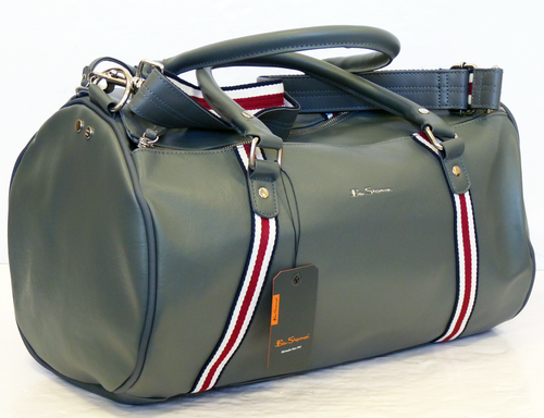 Ben Sherman Iconic Barrel Bag in Grey | Retro Mod Sixties Bags