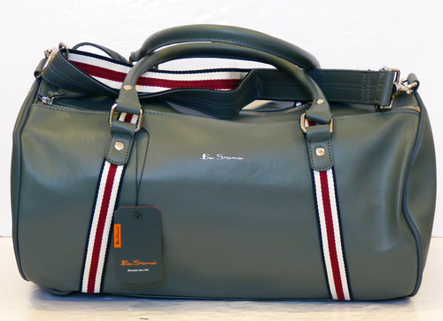 Ben Sherman Iconic Barrel Bag in Grey | Retro Mod Sixties Bags