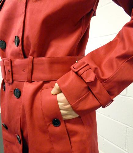 'Larkin' - Retro Womens Trench Coat by BEN SHERMAN