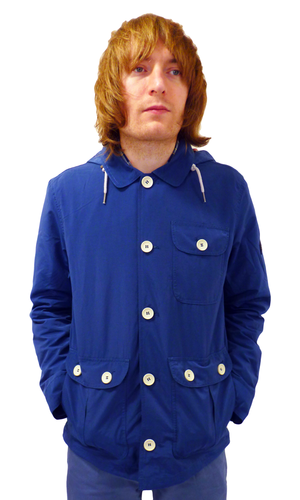 BEN SHERMAN Round Collar Hooded Casual Mod Parka S