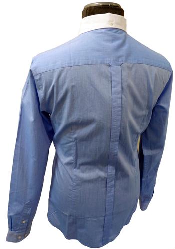 BEN SHERMAN Mens Penny Collar Mod Dress Shirt (WB)
