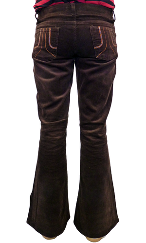 'Brown Bomber Flares' - Retro Mod Cord Flares 