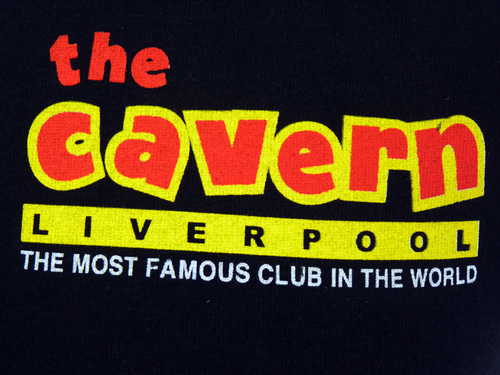 CAVERN CLUB Classic Logo Retro 60s Mod T-Shirt (B)
