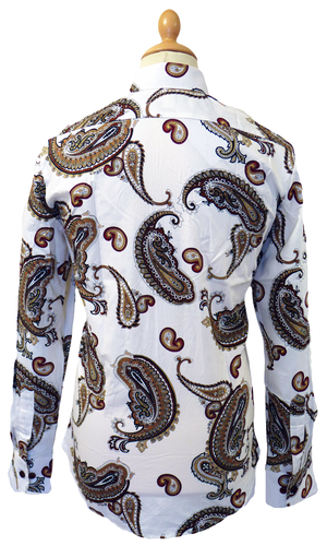 Big Paisley CHENASKI Mens Retro Sixties Mod Shirt 