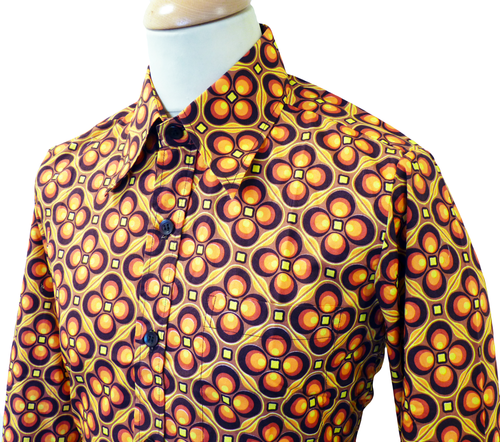 Dotsgrid CHENASKI Retro Seventies Style Mod Shirt