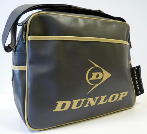 DUNLOP Retro Mod Indie Shoulder Flight Bag (Grey)