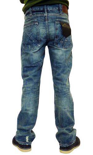 FLY53 'Not Exactly' Mens Indie Vintage Worn Jeans