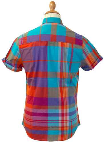 Burleigh Multi Check Shirt | FARAH VINTAGE Retro Indie Mod Check Shirt