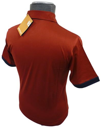FARAH VINTAGE 'Reed' Retro Mod Mens Polo Shirt (F)