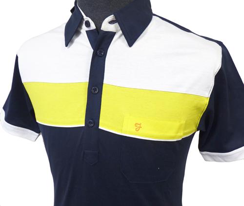 Reed FARAH VINTAGE Retro Mod Mens Polo Shirt (M)