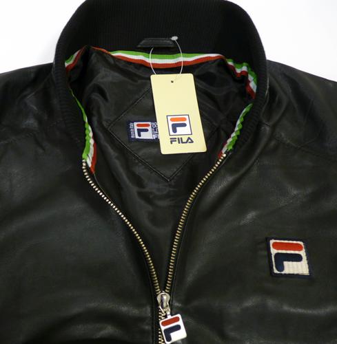 FILA Vintage 'Matchday' Retro Indie Leather Jacket