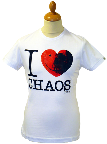 I Love Chaos FLY53 Retro Seventies Indie Logo Tee