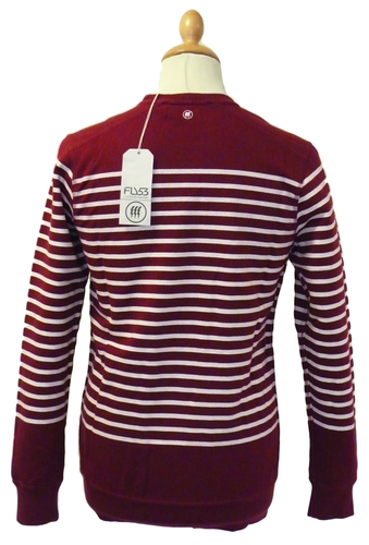 Luno FLY53 Retro Indie Mod Breton Stripe Sweater