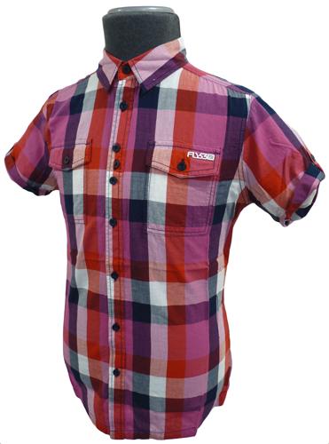 Overtime - FLY53 Retro Indie Mens Check Shirt (RN)