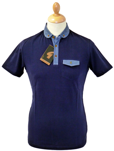 Paignton GABICCI VINTAGE Mod Shirting Collar Polo