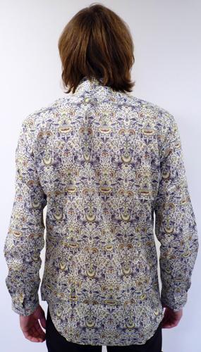 Tony GIBSON Retro Floral Paisley Mod Shirt & Tie O