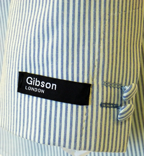 Summer Stripe Blazer | GIBSON LONDON Retro 60s Mod Striped Jacket