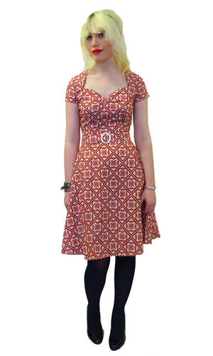 Aimee Vienna Dress | HEARTBREAKER Retro Sixties Mod Pattern Dress