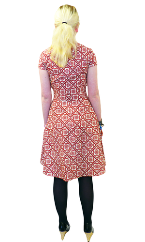 Aimee HEARTBREAKER Retro Sixties Mod A Line Dress