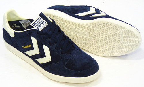 HUMMEL Victory Low Indie 70s Mod Suede Trainers DB
