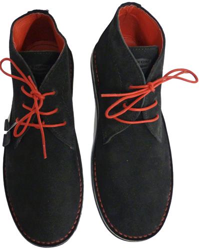 Ikon NOMAD Mens 3 Eyelet Lace Up Casual Leather Suede Classic Desert Boots