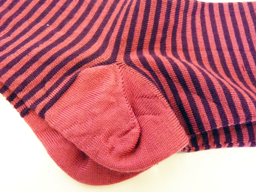 Ada JOHN SMEDLEY Womens Retro Striped Socks (M)