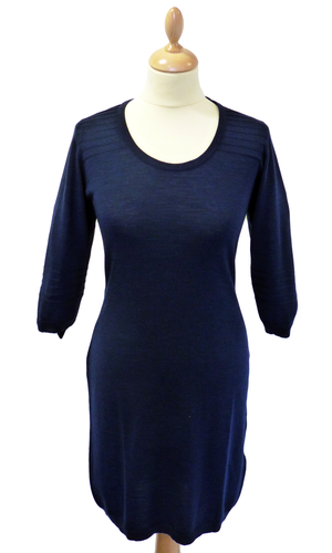 Imperial JOHN SMEDLEY Retro 60s Mod Knitted Dress