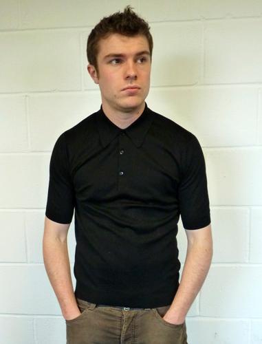 ISIS' - RETRO SIXTIES MOD SHORT SLEEVE KNITTED POLO SHIRT BY JOHN SME
