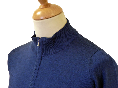 Lionel JOHN SMEDLEY Retro Mod Knitted Zip Jacket